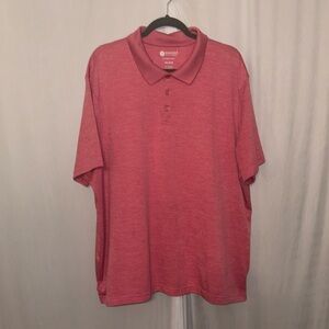 Haggar Performance Stretch Coral Pull Over Polo XXL